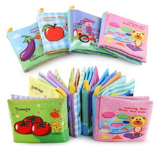 Baby stereo early education English cloth book baby tearing bad story book