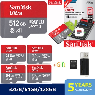 Original 256GB Extreme A1 Memory Card UHS-1 C10 32GB/64GB/128GB/256GB/512GB Micro SD Card 100MB/s SDcard