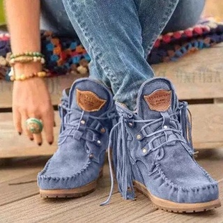 Winter Female Boots Thick Bottom Tassel Fashion Women's Shoes Boots Short Boots