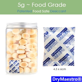 [SG] 5g Food Grade Silica Gel Desiccant 50g-200g (10, 25, 40)