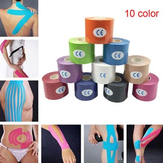 Fashion 5M Sports Elastic Kinesiology Tape Roll Physio Muscle Strain Injury Supp