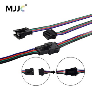 LED Connectors 4 Pin RGB 5Pin RGBW Male Female Wire Connector with 15CM Cable