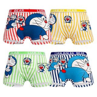 4PCS Boys Panties Doraemon Cartoon Underwear Minions PAW Thomas Kids Baby Briefs For 2-10T Children