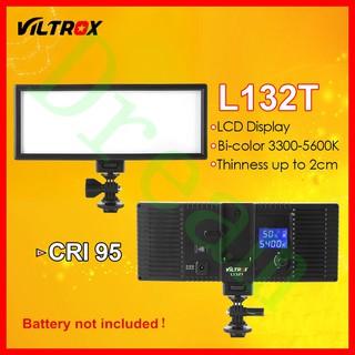 Viltrox L132T LED Video Light Ultra Thin LCD Display Dimmable DSLR Studio Light