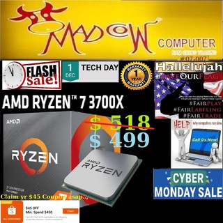 AMD RYZEN 7 3700X 8-Core 3.6 GHz (4.4 GHz Max Boost) Socket AM4 (3Y).., "10.10 AMD Sales"
