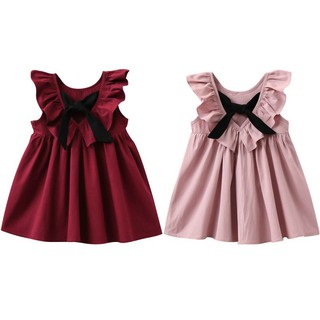 Baby Girls Summer Fashion Fly Sleeve Princess Dress Clothing Kids Cute Dresses