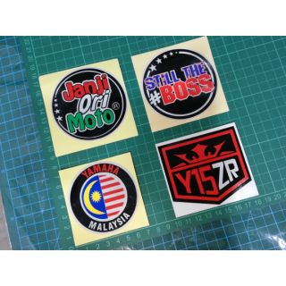 [Shop Malaysia] STICKER CUTTING Janji Ori Moto Buatan Malaysia Still The Boss Y15zr REFLECT PANTUL Stiker Motor