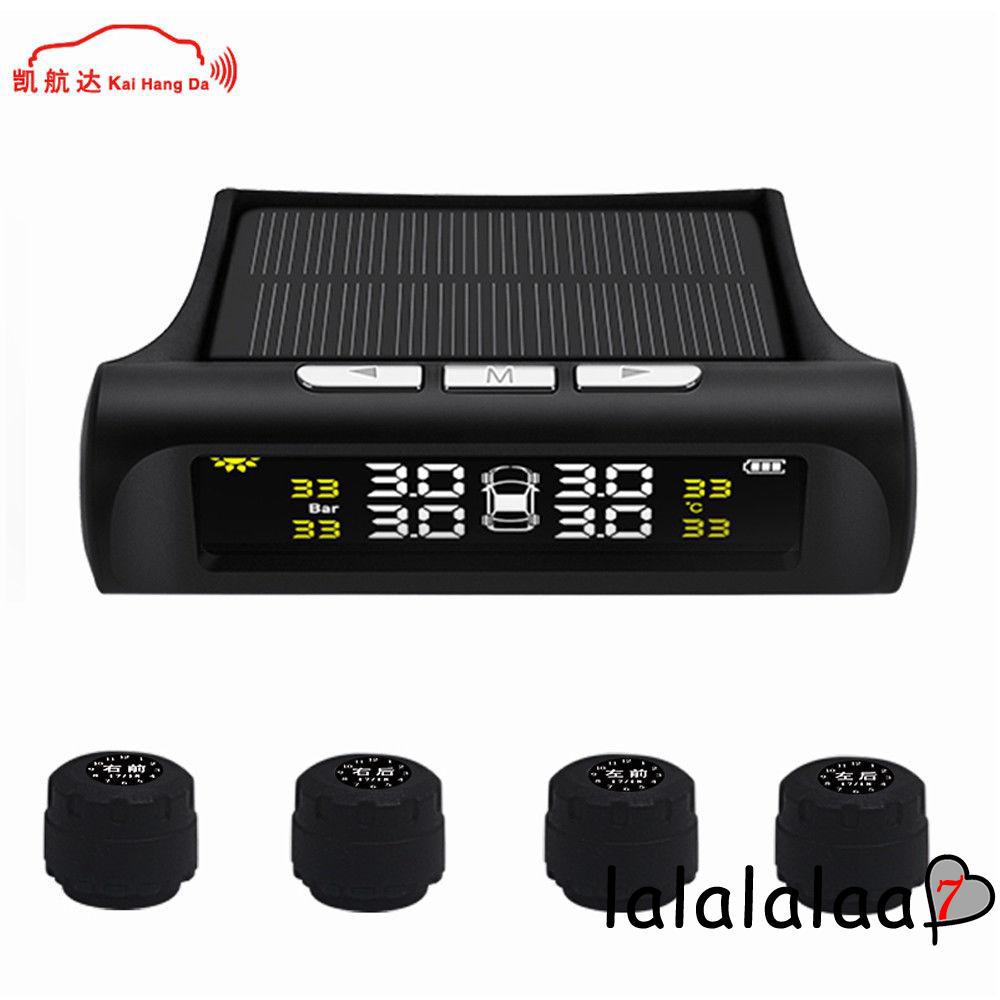 Wireless Solar Powered TPMS LCD Car Tire Pressure Monitoring System