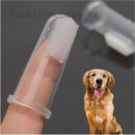 Soft Finger Toothbrush Pet Dog Oral Dental Teeth Cleaning Care Hygiene Brush