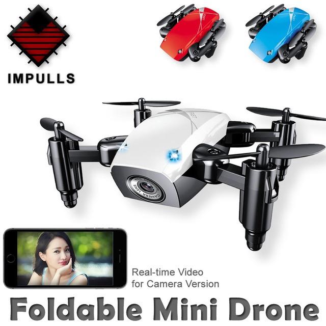 Drone Wifi FPV Quadcopter G-sensor Altitude Foldable Selfie RC Drones HD Camera