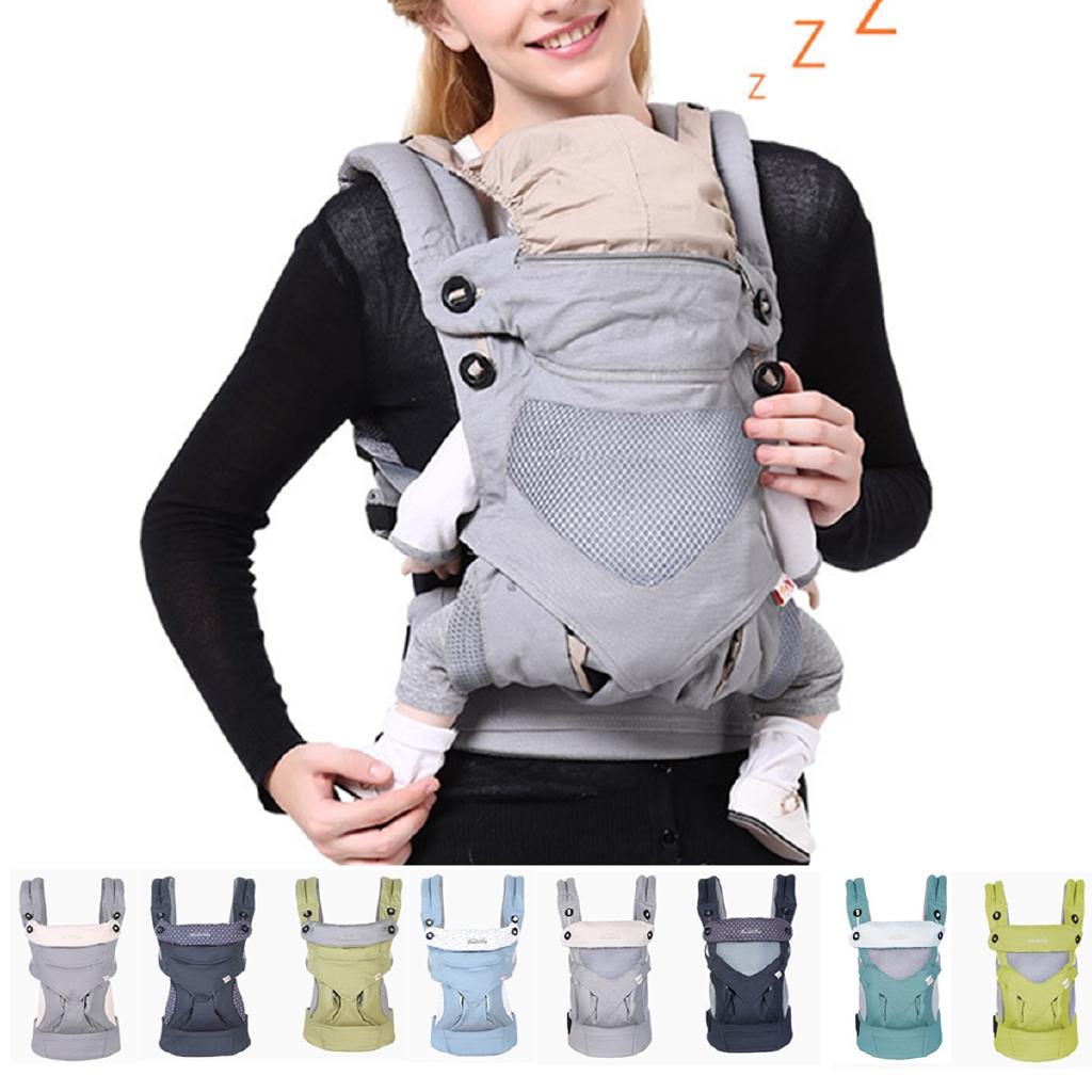 Newborn Infant Baby Carrier Breathable Wrap Sling Backpack Four Position
