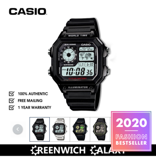 Casio World Time Digital Watch (AE-1200 Series)
