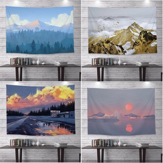 Nordic style background cloth wall decoration tapestry bedroom living room decoration to send installation tools
