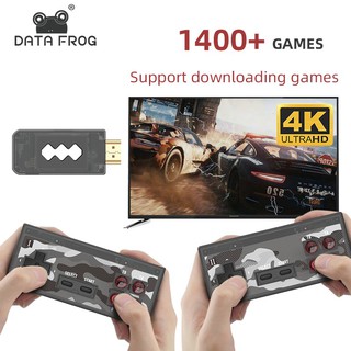 DATA FROG wireless Handheld TV Video Game Console built-in Classic Games Dual Wireless Gamepad SupportAV/HDMI Output