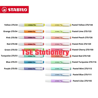 Stabilo Swing Cool Highlighter 275 1mm/4mm Fluorescent Colour & Pastel Colour