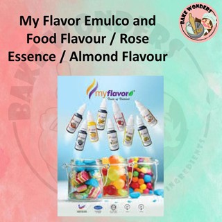 [Shop Malaysia] My Flavor Emulco and Food Flavour25g/Flavor Dot Com Food Flavour and Emulco40g/Rose Essence/Almond Flavour 30g