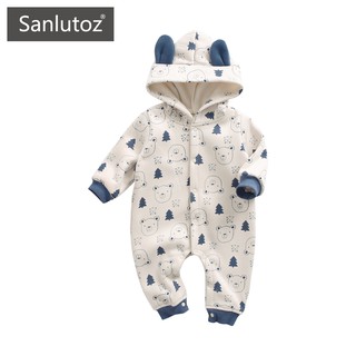 Sanlutoz Cotton Winter Baby Jumpsuits Cartoon Printing