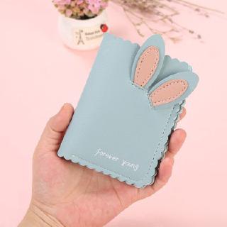Korean Version New Women's Wallet Short Folding Wallet Cute Rabbit Ears Female Wallet Coin Purse