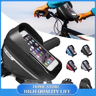 K_Shop B-soul Portable Waterproof Cycling Bicycle Bike Head Tube Handlebar Cell Mobile Phone Bag Case Phone Holder •household