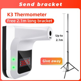 SMATRUL model-K3 Non-contact wall-mounted precision temperature measurement infrared thermometer forehead temperature gun alarm measurement fixed temperature counting instrument