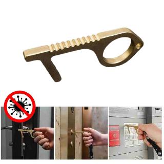 2 Pack Non-Contact Door Opener, Hygiene Hand, Avoid Dirty Environmental, Avoid Touching Keychain Tool