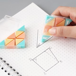 Kokuyo corner rubber with triangle writing painting eraser