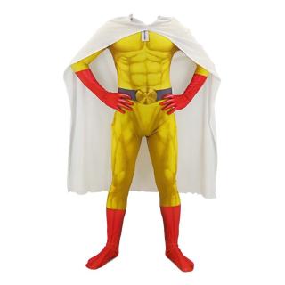 ONE PUNCH MAN costumes Ainclu Mens Boys Cosplay Costumes Super hero Saitama Cosplay Bodysuit Halloween Jumpsuits Outfits