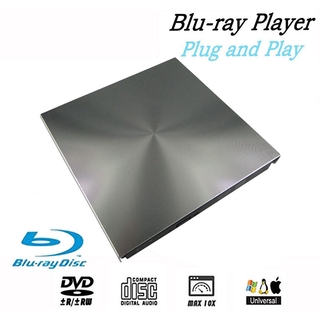 External 3D Blu Ray DVD Drive USB 3.0 BD CD DVD Burner Player Writer Reader for Mac OS Windows 7/8.1/10/Linxus,Laptop,PC