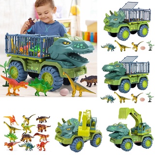 Large Dinosaur Engineering Trucks Children's Toys Excavators Dump Trucks Cranes Boy Toys