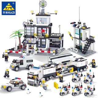 City Police SWAT Helicopter Car Compatible LegoINGs Building Blocks Sets Figures DIY Creator Bricks Playmobil Toys for C