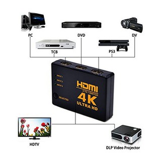 4K*2K 1080P 3 in 1 HDMI output switch Hub Splitter TV Switcher Ultra HD 3 ways