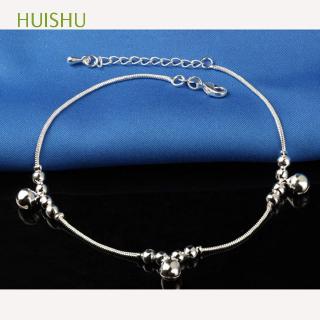 Women Fashion Silver Plated Chain Ankle Bracelet Foot Anklet Bells Bead
