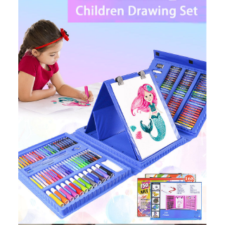 ❤ 208pcs Kids Drawing Pen Toys Watercolor Drawing Art Painting Brush Pen Sets Crayon Oil Pastel Painting Tool For Girls Boys