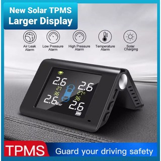 💠LATEST Version💠 Large [HD] Display Upgraded Sensors Solar Tyre Pressure Monitoring System (TPMS)