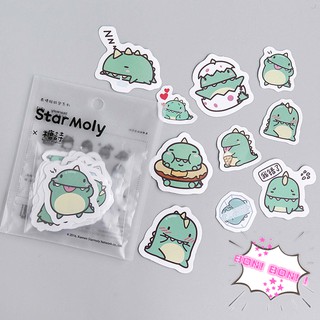 2PCS set , Stickers package, dragon green, facial expression stickers package