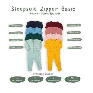 SG Stocks - Baby Sleepsuit Zipper Sleepsuit Zip Sleepsuit Baby Pyjama ArdenLeon