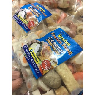 🔥🔥Steamboat Mixed halal 14 in 1 For 1kg Ready To ice box🔥🔥