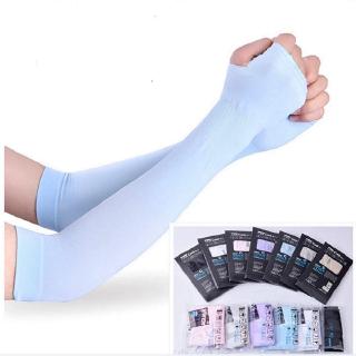 Sunscreen Sleeves Hot Cooling Hand Sock Seamless Ice Silk UV Protectiv Arm Sleeves Sunscreen Sleeves