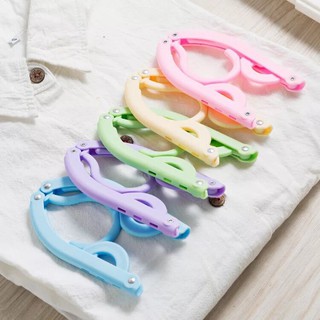 5PCS Foldable Travel Clothes Hangers Coat Hanger with Anti-slip Grooves
