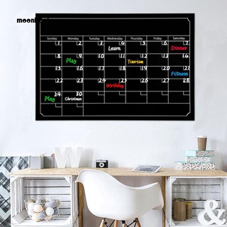 Mback_Monthly Calendar Memo Magnetic Whiteboard Wall Blackboard Refrigerator Sticker