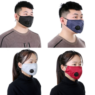 Reusable Respirator Face Mask Mouth Dust Haze Anti Pollution Mouth Covers can insert Disposable pad