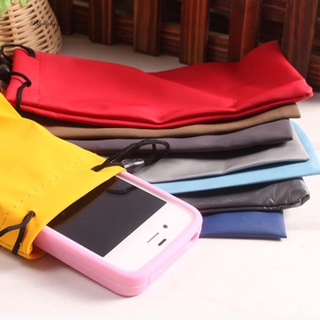 B2_2Pcs Water-resistant Drawstring Storage Cloth Pouch Bag for Glasses Mobile Phone