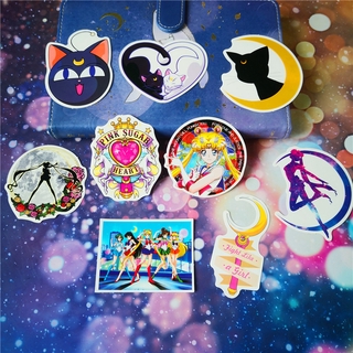 ❉ Sailor Moon - Anime Stickers ❉ 9Pcs/Set DIY Fashion Luggage Laptop Skateboard Doodle Stickers