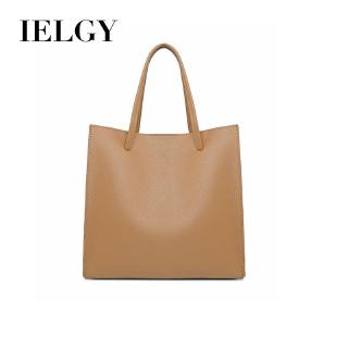 IELGY Shoulder bag diagonal bag casual temperament large capacity solid color simple female bag