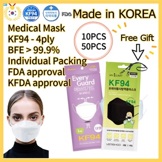 [KOREA] KF94 4PLY Filter Medical Grade Mask