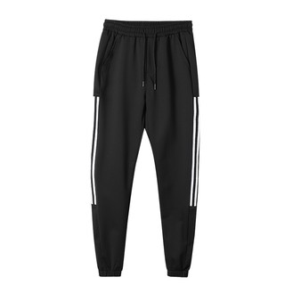 ‼️HOT SELLING‼️Men's casual sports pants clover three bar closed leg pants M-4XL