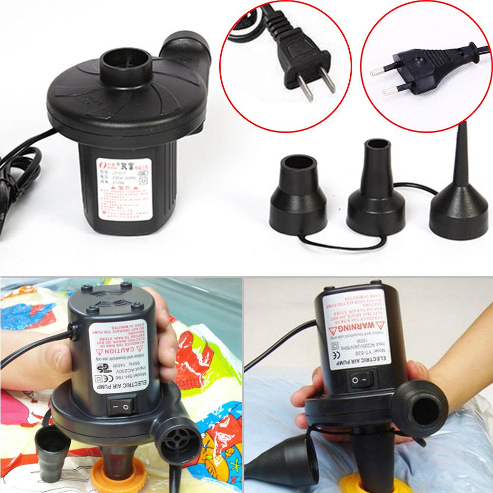 Portable Electric Air Pump Deflate For Vacuum Bag Camping Bed Airpump EU/US Plug