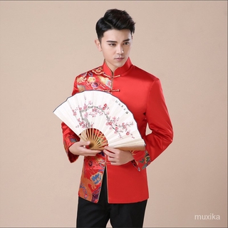 New Arrival🔥Bridegroom Wedding Xiuhe Dress Autumn Chinese Style Groom Dress Men's Dragon and Phoenix Gown Style Xiuhe Suit