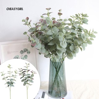 ★CG 1Pc Artificial Plant Leaves Eucalyptus Garden DIY Party Home Wedding Craft