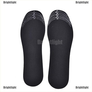 [Bright] Bamboo Charcoal Deodorant Cushion Foot Inserts Shoe Pads Insole [Light]